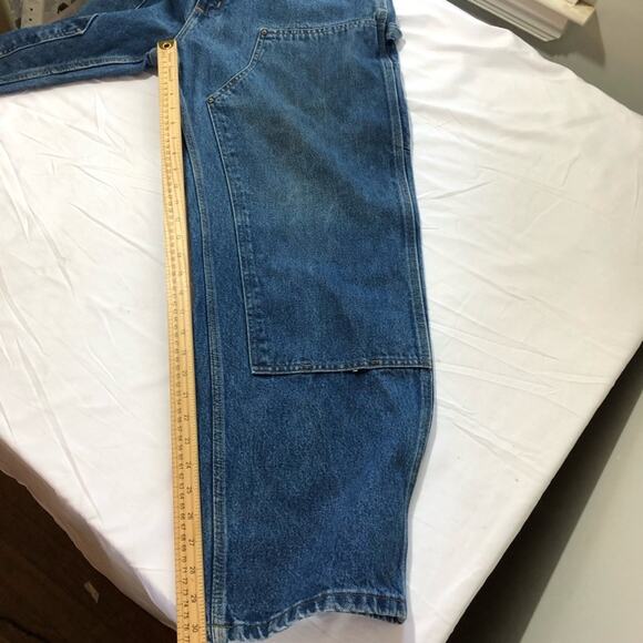 Carhartt mens 38x32 double knee dungaree fit carpenter jeans B73 DST vintage - Picture 8 of 11